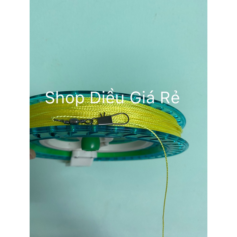 Tay quay nhựa 18cm + TẶNG 150 mét dây + MÓC KHOÁ