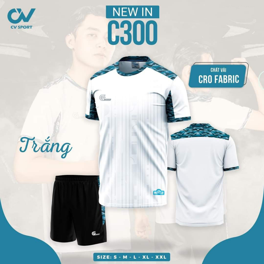 Bộ Quần Áo Bóng Đá Riki C300 Cao Cấp, Thoáng Mát Thấm Hút Mồ Hôi Tốt