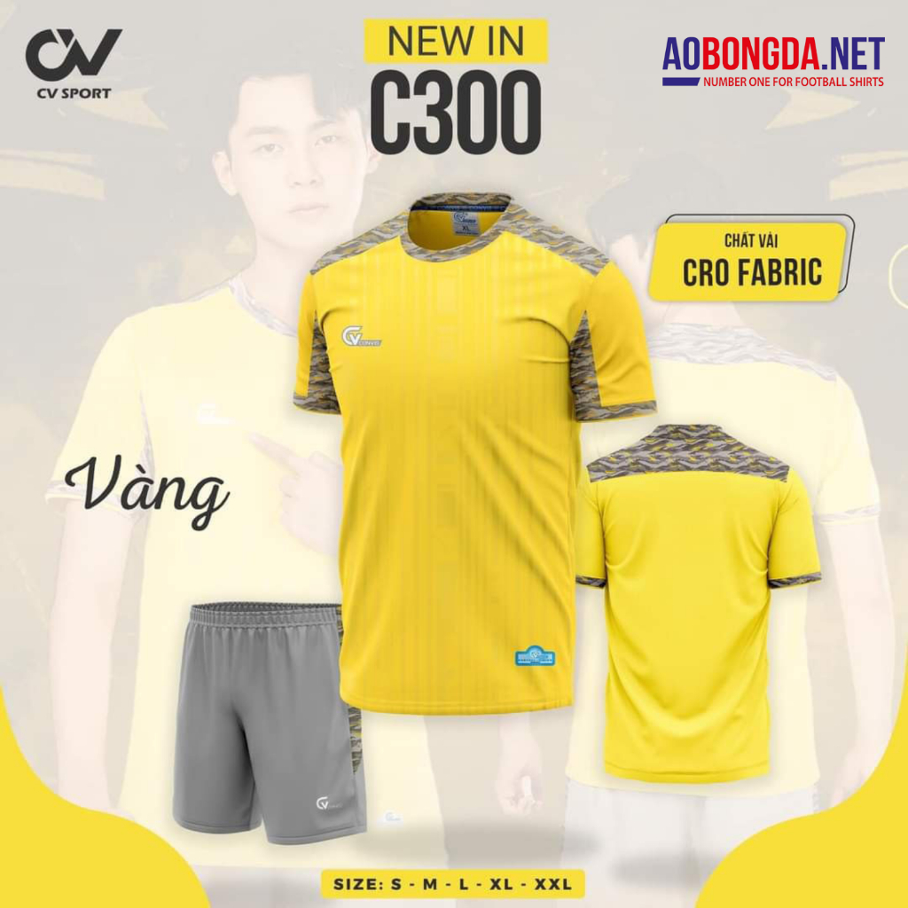 Bộ Quần Áo Bóng Đá Riki C300 Cao Cấp, Thoáng Mát Thấm Hút Mồ Hôi Tốt