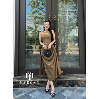 Đầm maxi sát nách nhún eo Datasco