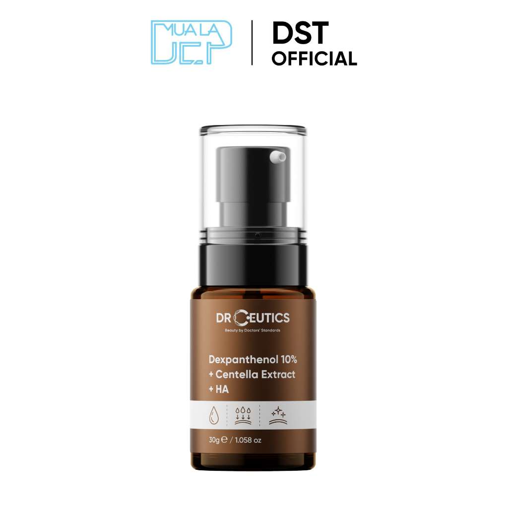 DRCEUTICS Serum B5 DrCeutics Cấp Ẩm Và Phục Hồi Da Dexpanthenol 10% + Centella Extract + HA (30g 100