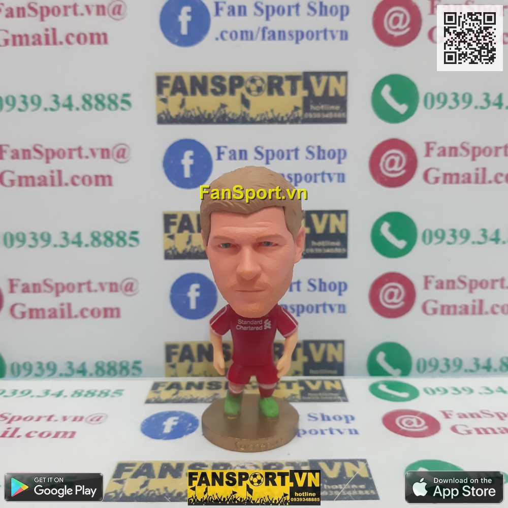 Tượng cầu thủ bóng đá Steven Gerrard 8 Liverpool 4 England 2010 2011 2012 2013 2014 2015 kodoto soccerwe non corinthian