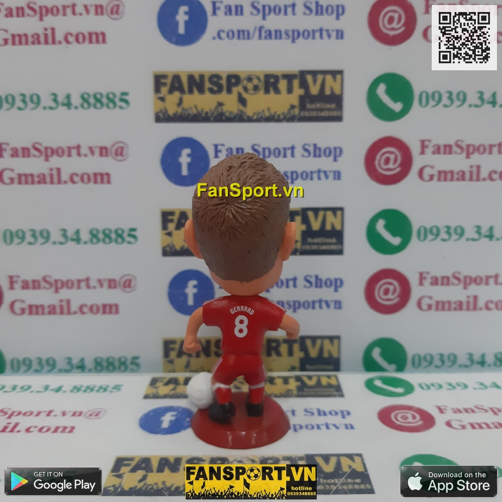 Tượng cầu thủ bóng đá Steven Gerrard 8 Liverpool 4 England 2010 2011 2012 2013 2014 2015 kodoto soccerwe non corinthian