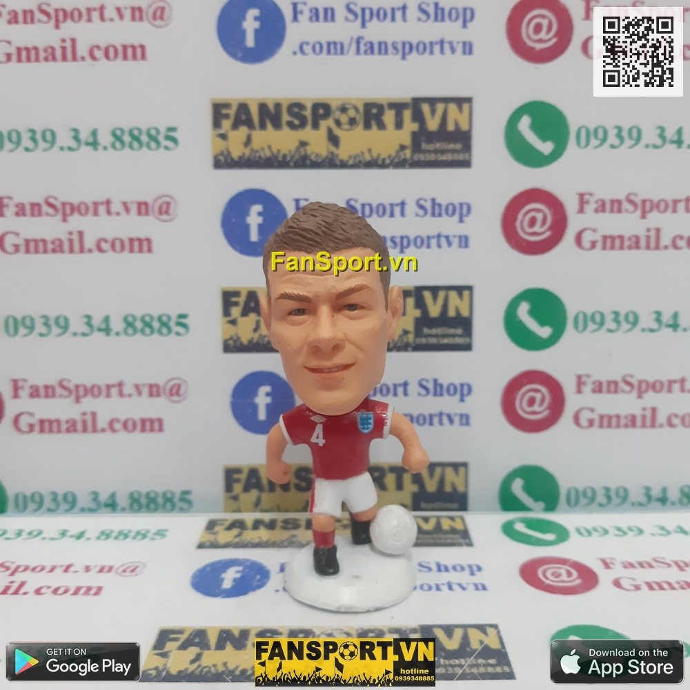 Tượng cầu thủ bóng đá Steven Gerrard 8 Liverpool 4 England 2010 2011 2012 2013 2014 2015 kodoto soccerwe non corinthian