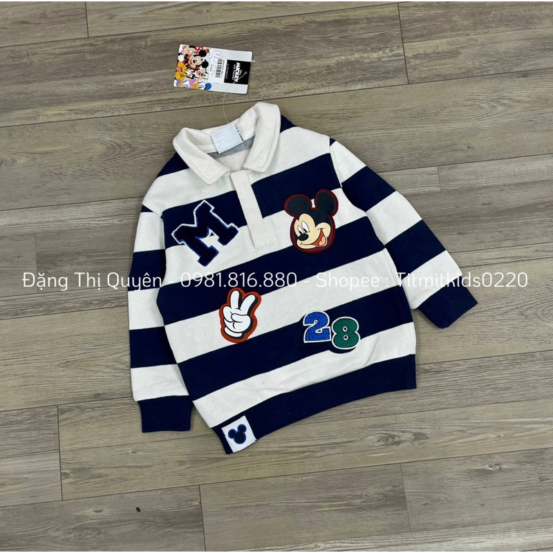 Áo polo nỉ disney dư xịn 1-8y