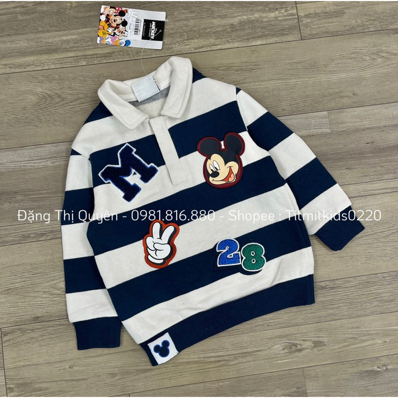 Áo polo nỉ disney dư xịn 1-8y