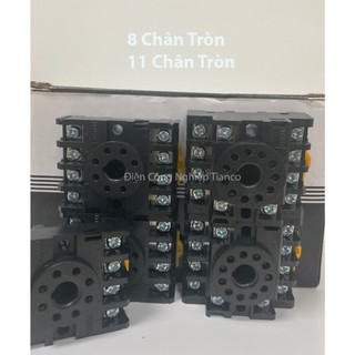 Đế rơ le 8 chân tròn 11 chân tròn
