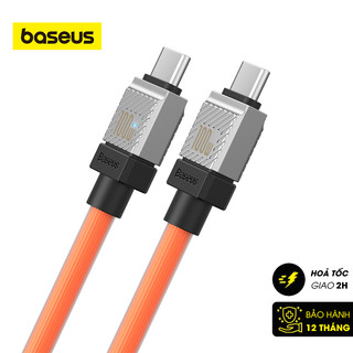 Cáp sạc nhanh baseus coolplay series fast charging pd 100w type-c to type-c