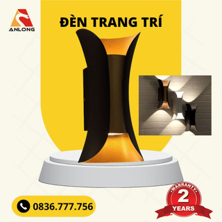Đèn Hắt Tường, Đèn LED Gắn Tường, Đèn Trang Trí Ngoài Trời, Chống Thấm Nước, Bảo Hành 24 Tháng