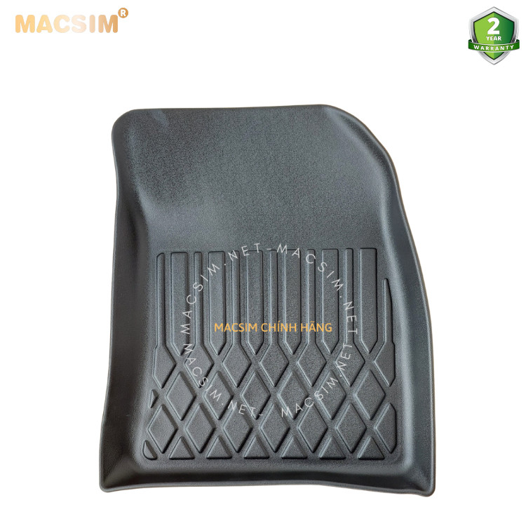 Thảm lót sàn xe ô tô Kia carens 2023+( 3 hàng ghế) Nhãn hiệu Macsim chất liệu nhựa TPE cao cấp màu đen