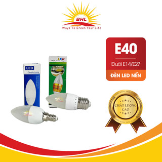Bóng đèn led hình nến đuôi e14/e27 - bóng hình quả nhót đèn chùm