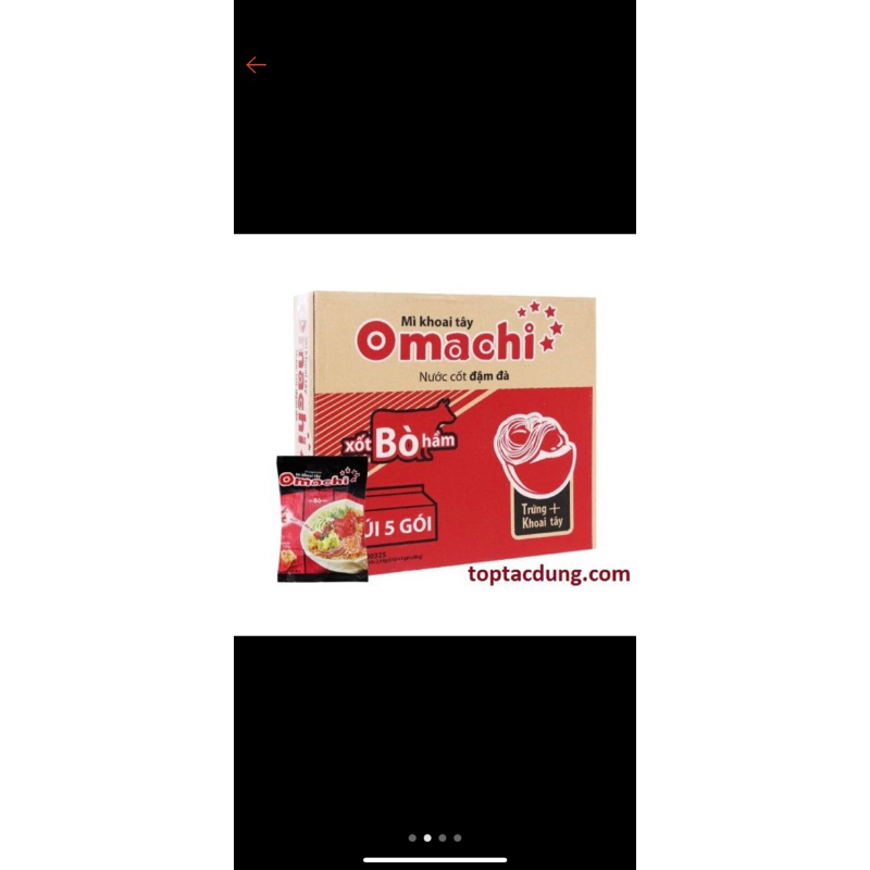 Omachi sốt bò hầm 80g lốc 5gói