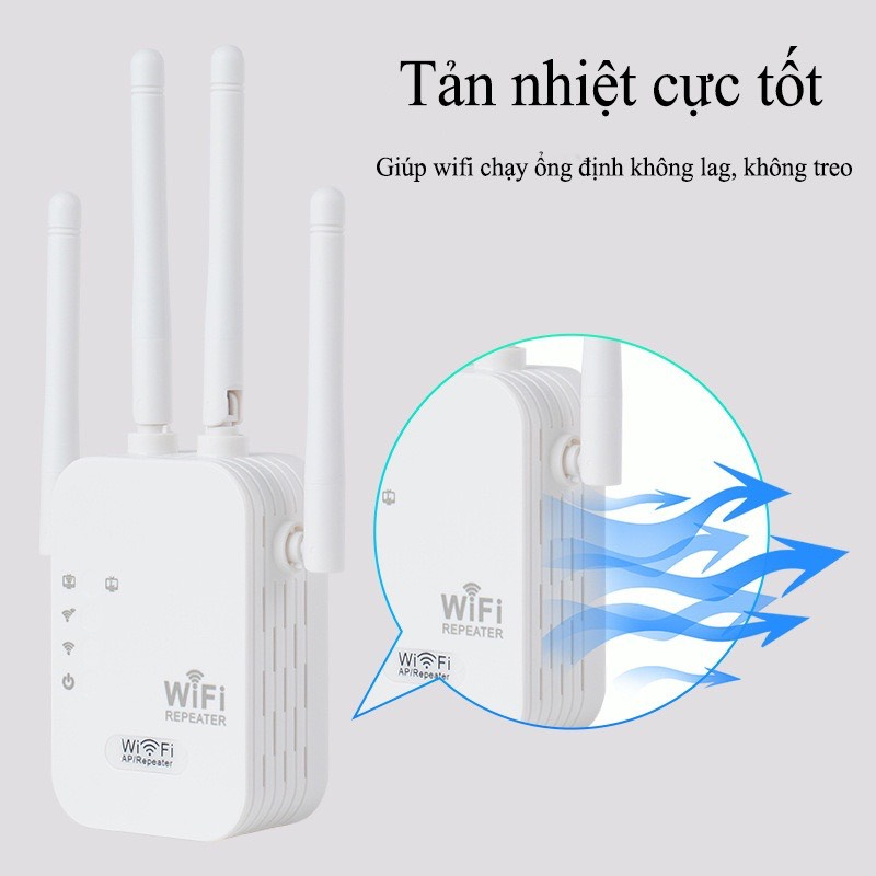 Bộ Kích Sóng Wifi 4 Râu Tốc Độ Cao 300Mbps Kiêm Cục Kích Wifi Không Dây Siêu Mạnh Bộ Kích Wifi Kết Nối Xa