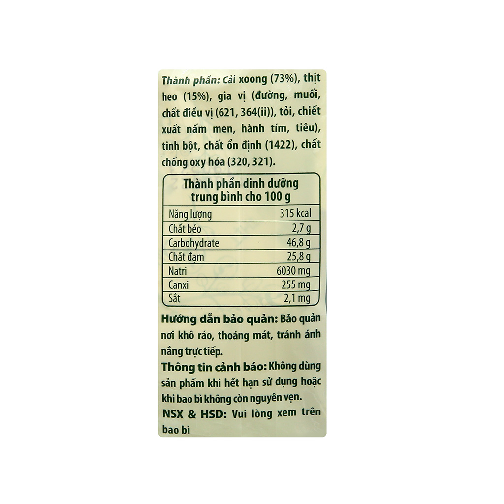 Canh cải Xoong ăn liền ISoup Túi 6 viên