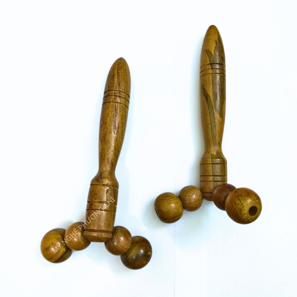 Cây Lăn Mát Xa Mặt, Mũi Bằng Gỗ Thơm, Hai Bánh Xe Lăn Tròn Giúp Nâng Cơ Mặt Và Thon Gọn Mũi Cao cấp | Mỹ nghệ phương chi