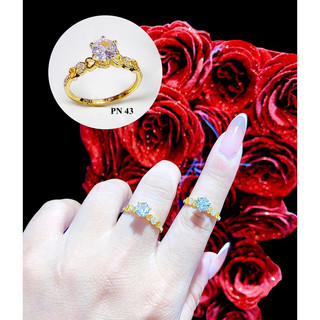 nhẫn nữ vàng hình tim yêu thương