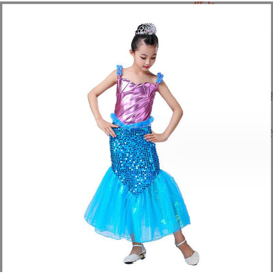 Đầm hóa trang nàng tiên cá xinh xắn cho bé gái