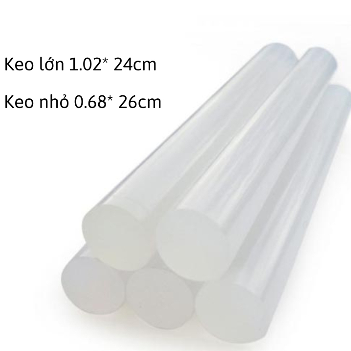KEO NẾN 2 SIZE   DÙNG CHO MÁY BẮN KEO, LÀM THỦ CÔNG, TRANG TRÍ | ĐỘ BÁM DÍNH CAO - BAOBIONLINE