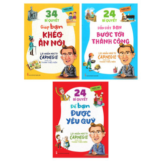 Sách: combo 3 cuốn lời nhắn nhủ từ carnegie dành cho thanh thiếu niên