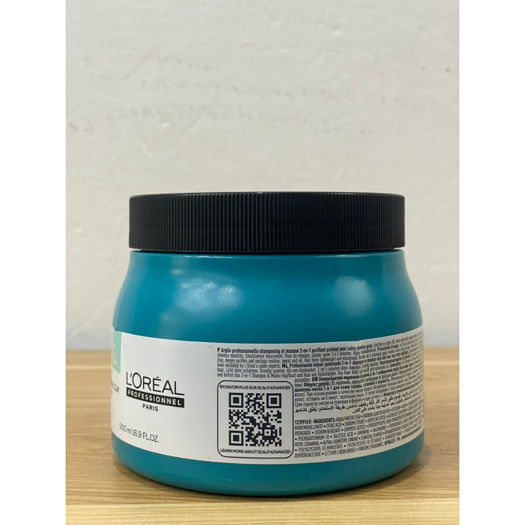 Kem tẩy tế bào chết da đầu Loreal ANTI GRASS OILNESS DEEP PURIFIER CLAY 500G