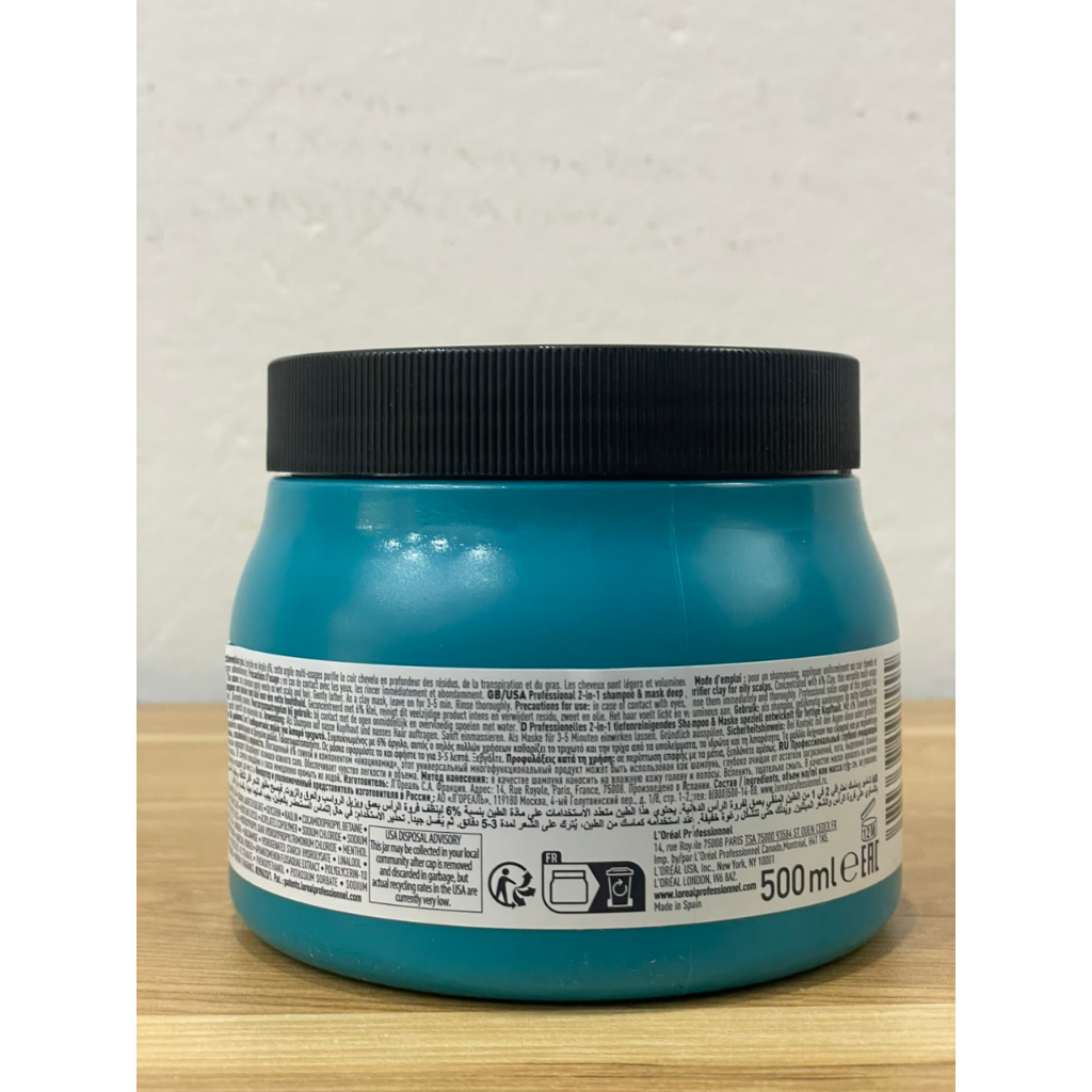 Kem tẩy tế bào chết da đầu Loreal ANTI GRASS OILNESS DEEP PURIFIER CLAY 500G