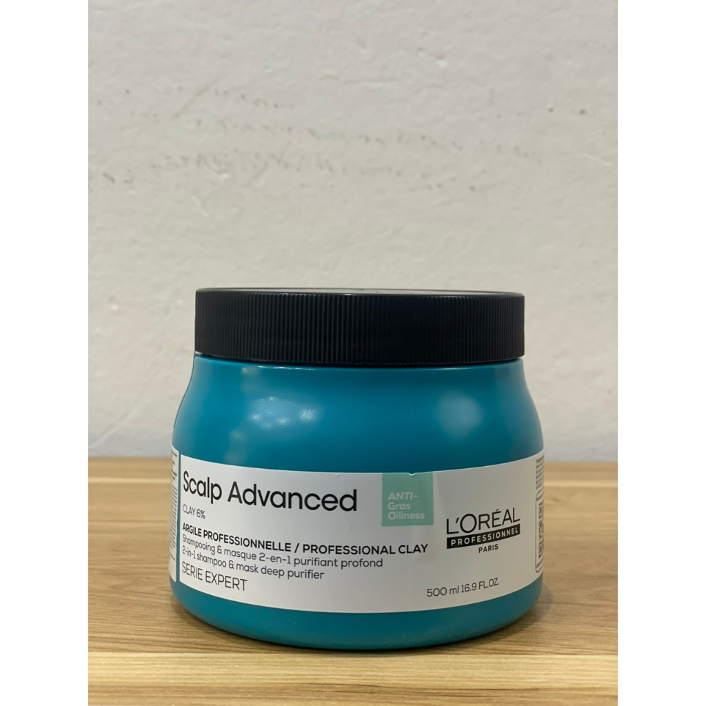 Kem tẩy tế bào chết da đầu Loreal ANTI GRASS OILNESS DEEP PURIFIER CLAY 500G