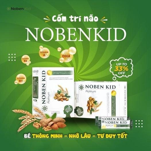 Cốm Trí Não Noben Kid Cho Bé Hộp 30 Gói