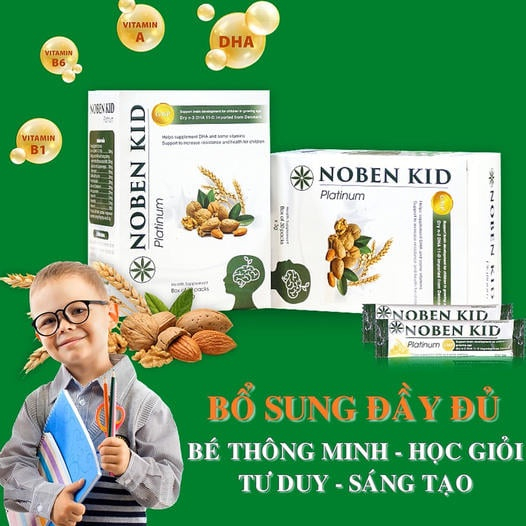 DHA Cho Bé,Cốm bổ sung DHA  NOBEN KID ,Giúp Bé Thông Minh, Tăng Khả Năng Ghi Nhớ, Phát Triển Trí Não0