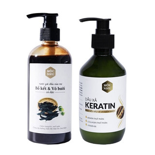 Dầu Gội Xả Mộc Nhu Bồ Kết, Vỏ Bưởi, Keratin 300ml