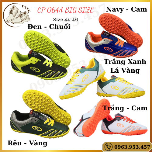 Giày đá bóng / giày đá banh BIG SIZE sân cỏ nhân tạo thương hiệu Chí Phèo mã 064A