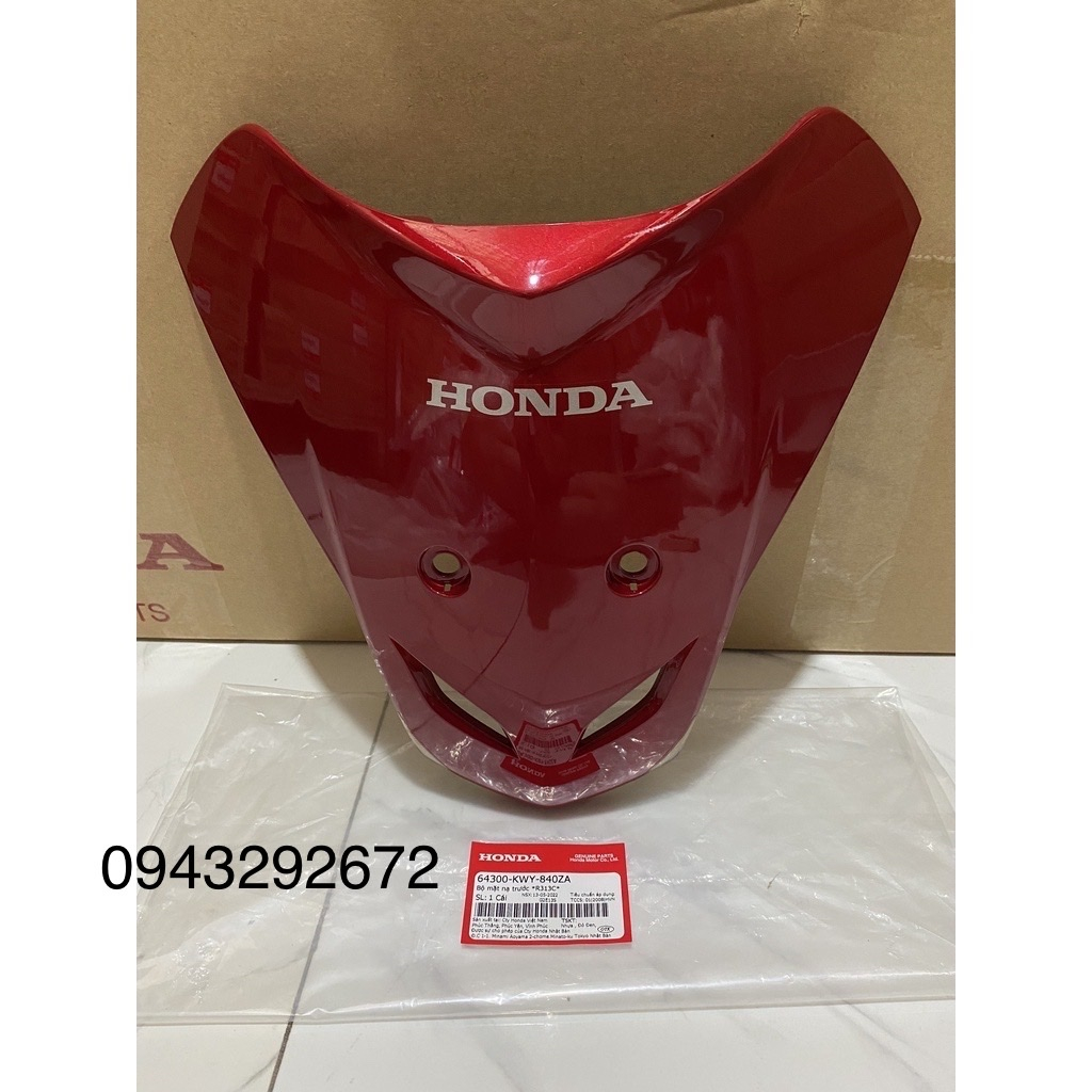 Mặt Nạ Wave S100 (2008 > 2009) Đỏ Đun Honda (64300KWY840ZA)