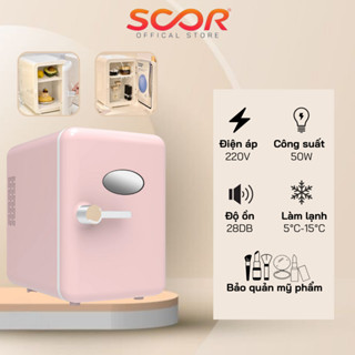 Tủ Lạnh Mini Đựng Mỹ Phẩm, Dung Tích Lớn 6 Lít, Tiết Kiệm Điện Làm Lạnh Nhanh, Có Bảo Hành x395