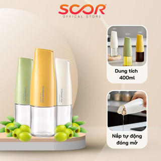 Lọ đựng dầu ăn thông minh tự động đóng mở nắp khi rót, chai thuỷ tinh đựng dầu ăn, nước mắm 500ml x189