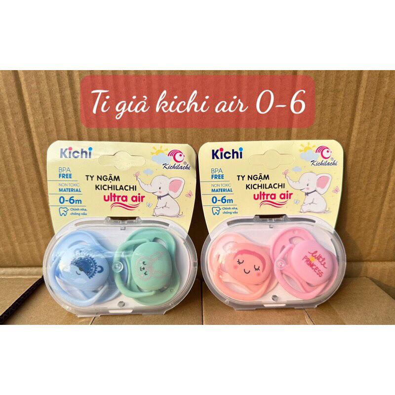 Set 2 ti giả Kichi Ultra air cho bé 0-6 tháng/6-18 tháng