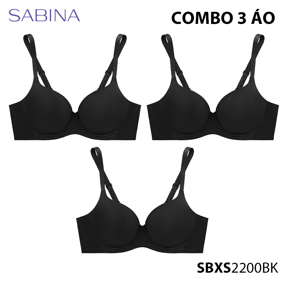 Combo 3 Áo Lót Mút Đệm Mỏng Màu Trơn Thời Trang Sixnature By Sabina SBXS2200 (mới)