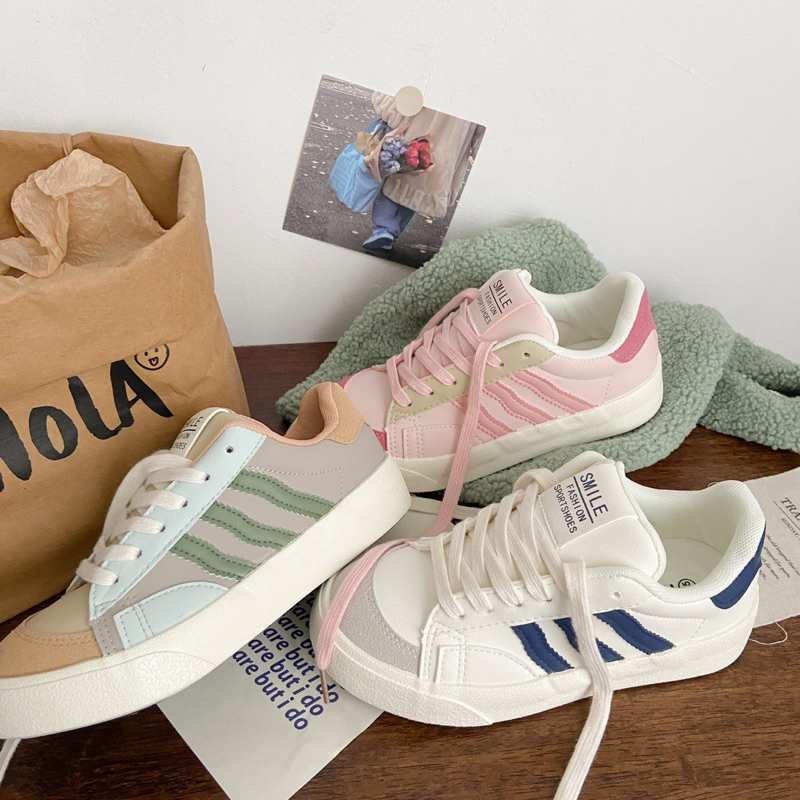 GIÀY SNEAKER S45 BASIC ĐẾ CAO 3.5CM PHONG CÁCH HÀN QUỐC