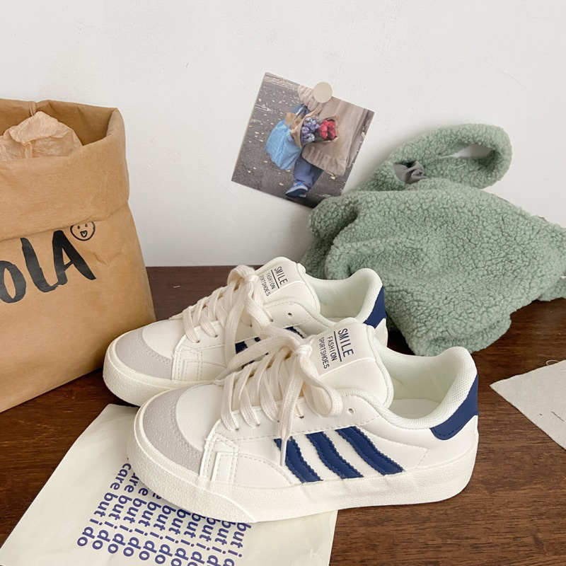 GIÀY SNEAKER S45 BASIC ĐẾ CAO 3.5CM PHONG CÁCH HÀN QUỐC