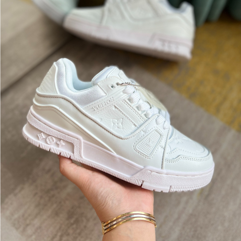 Giày Louis Vuitton Trainer White, Giày LV Trainer Bản Full Trắng Hàng Cao Cấp Dễ Phối Đồ,Hót Trend 2023 Full Phụ Kiện | BigBuy360 - bigbuy360.vn