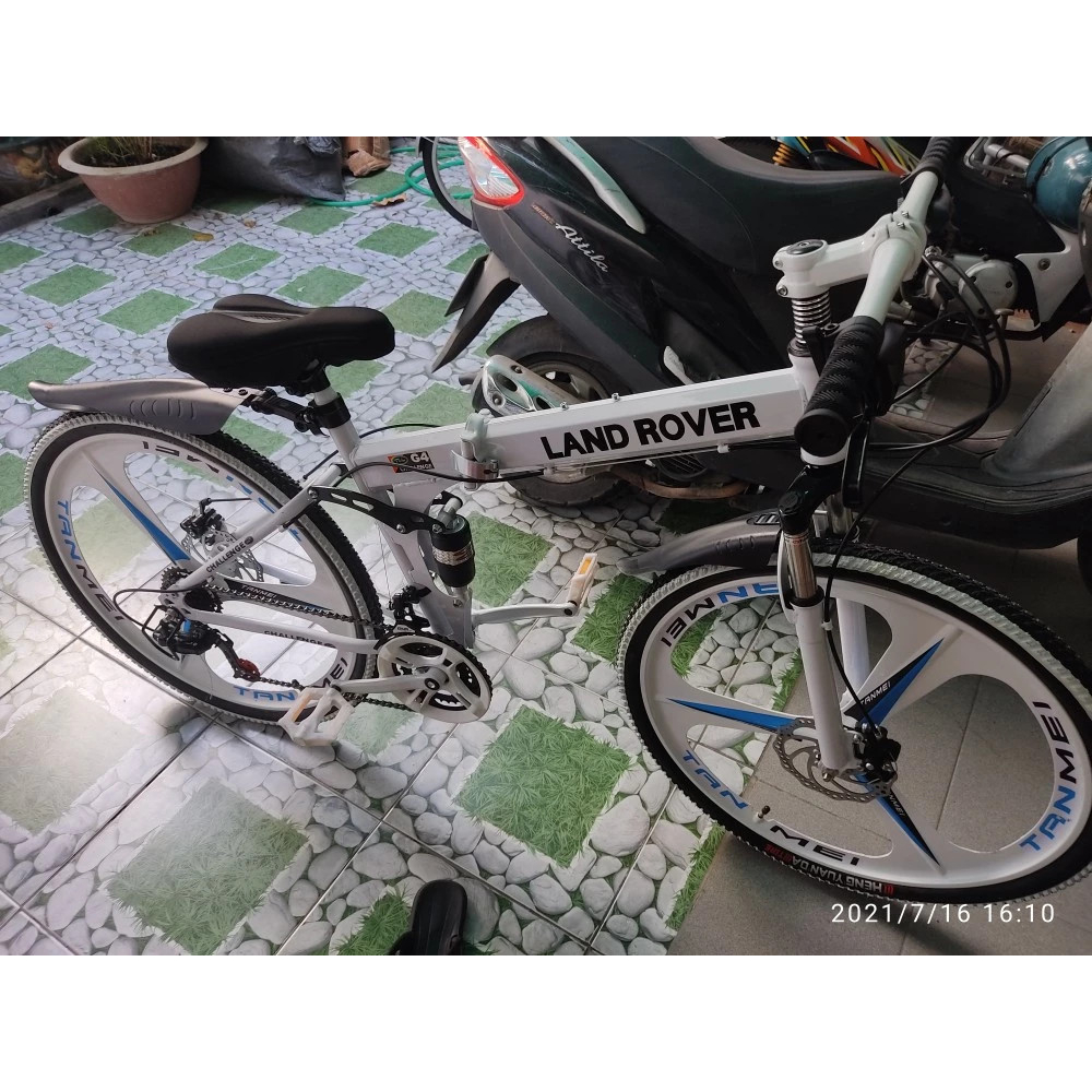 Xe đạp Land Rover thể thao gấp gọn size 24 đúc vành khung hợp kim cao cấp chịu tải cao Pro House