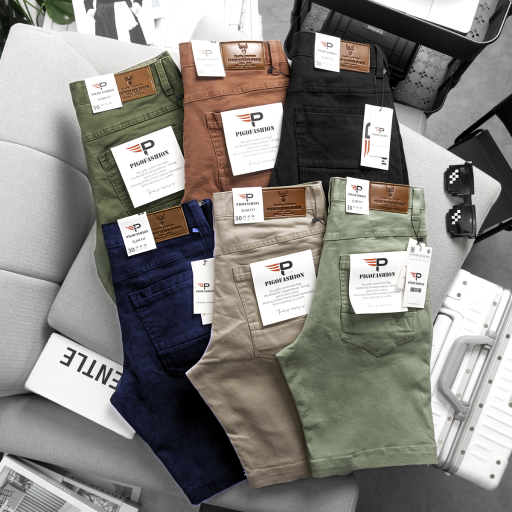 QUẦN SHORT KAKI NAM KIỂU DÁNG JEAN CO GIÃN NHẸ MÁT MẺ MÙA HÈ SPMSKJ01 PIGOFASHION