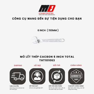 Mỏ lết thép cacbon 6inch , 8inch , 10inch , 12inch total tht101063-tht101083-tht1010103-tht1010123