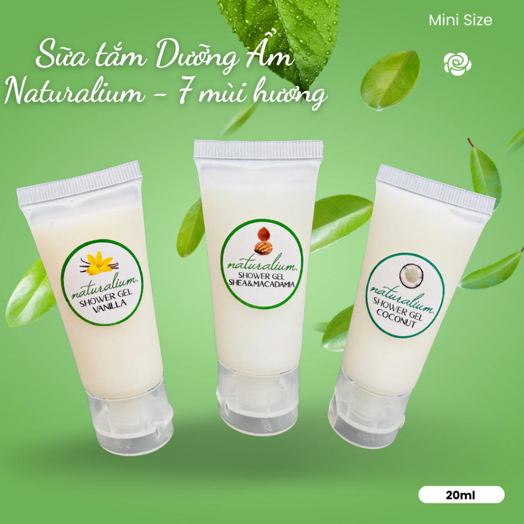 Sữa Tắm Dưỡng Ẩm, Siêu Thực Phẩm NATURALIUM chiết xuất thiên nhiên (7 Mùi Hương - Tuýp 20ml)