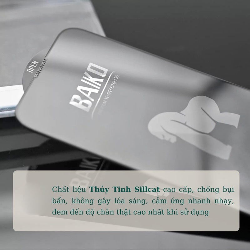 Kính cường lực iPhone KINGKONG BAIKO Full màn hình 6plus/7/8plus/x/xs/11/12/13/14/15/pro/max/promax/Plus - AMSG