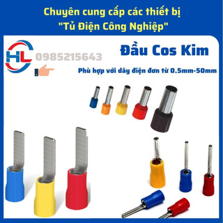 [1000 Chiếc] Cos kim, cos kim rỗng, kim thông, cos pin rỗng, cos đồng