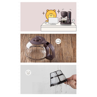Máy pha cà phê Bear KFJ-A06Q1, máy pha cà phê mini tự động