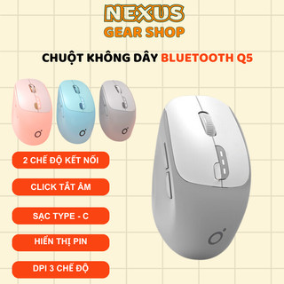 Chuột không dây máy tính EWEADN Q5 pin sạc Type - C kết nối không dây USB 2.4GHz cho mọi thiết bị máy tính, laptop