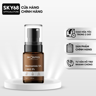 Serum Niacinamide 12% + NAG 5% DrCeutics Giảm Thâm Sáng Da Kiềm Dầu 30ml