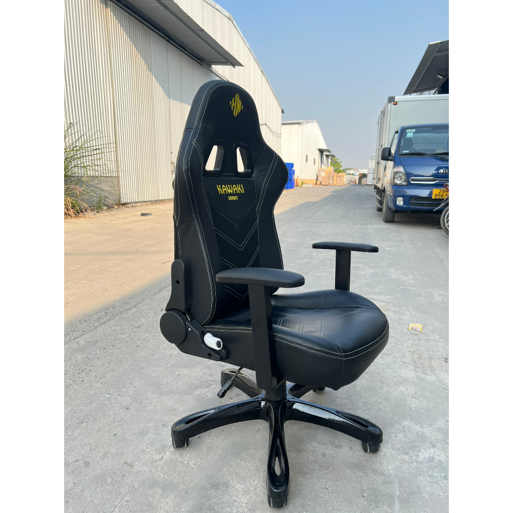 Ghế Gaming Kawaki Nhật Bản Mút Đúc Nguyên Khối, Ghế Chơi Game Xoay 360, Ngả 180 Độ Bảo Hành 12 Tháng