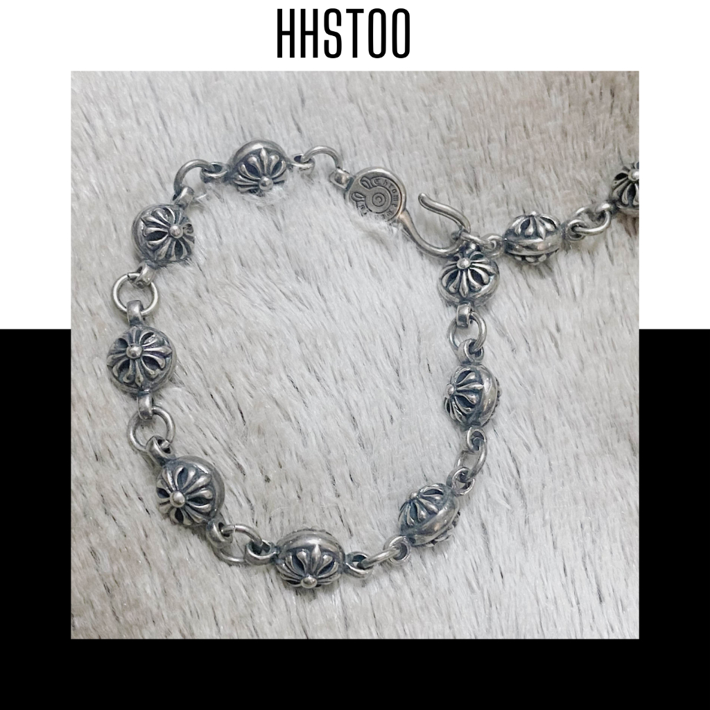 Lắc tay Chrome Hearts Vòng tay bạc nam nữ chromehearts Bạc 925 dạng chuỗi Chromeheart xích nối Trang sức bạc cao cấp HH