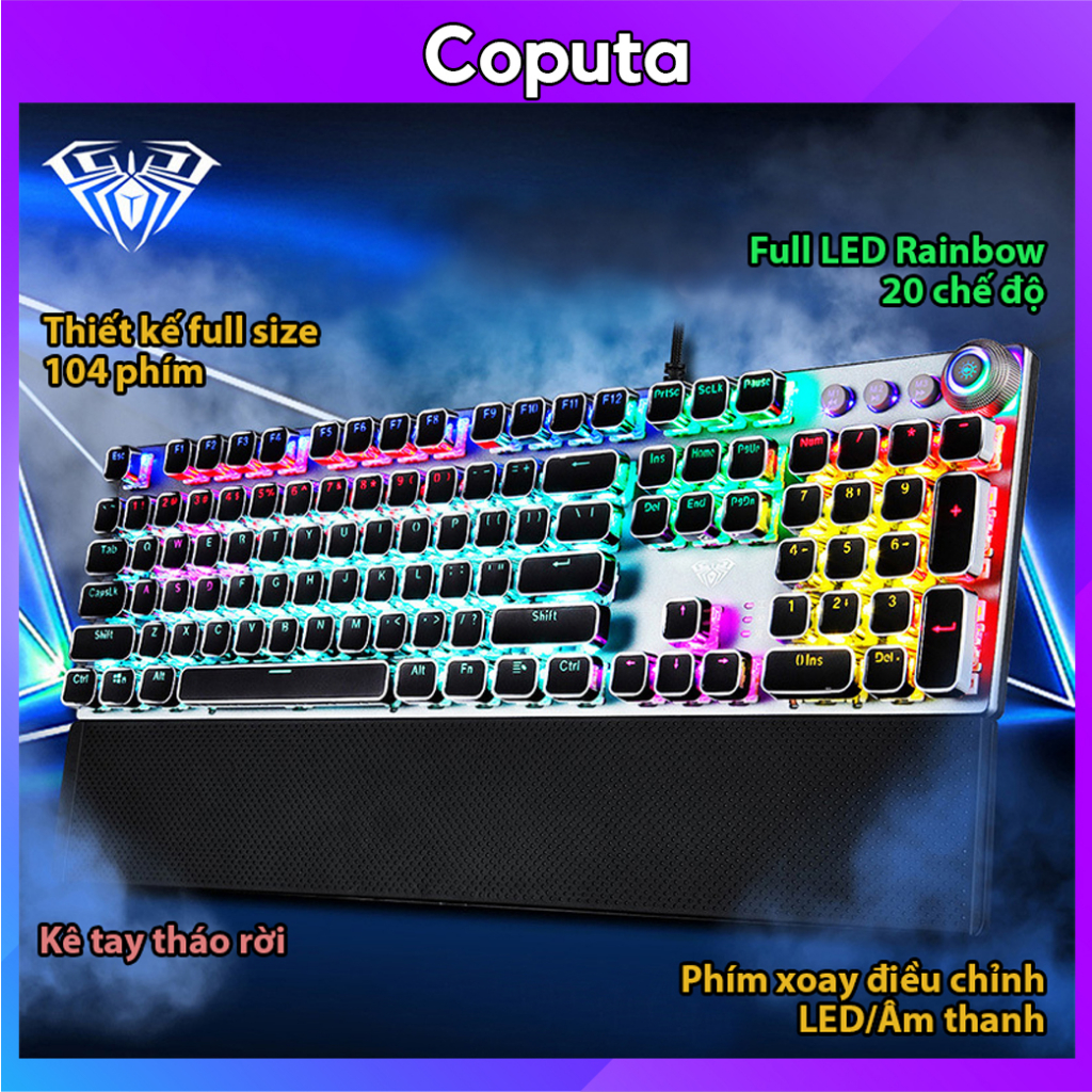 Bàn phím cơ Coputa bàn phím máy tính Gaming chơi game Laptop chất lượng cao F2058